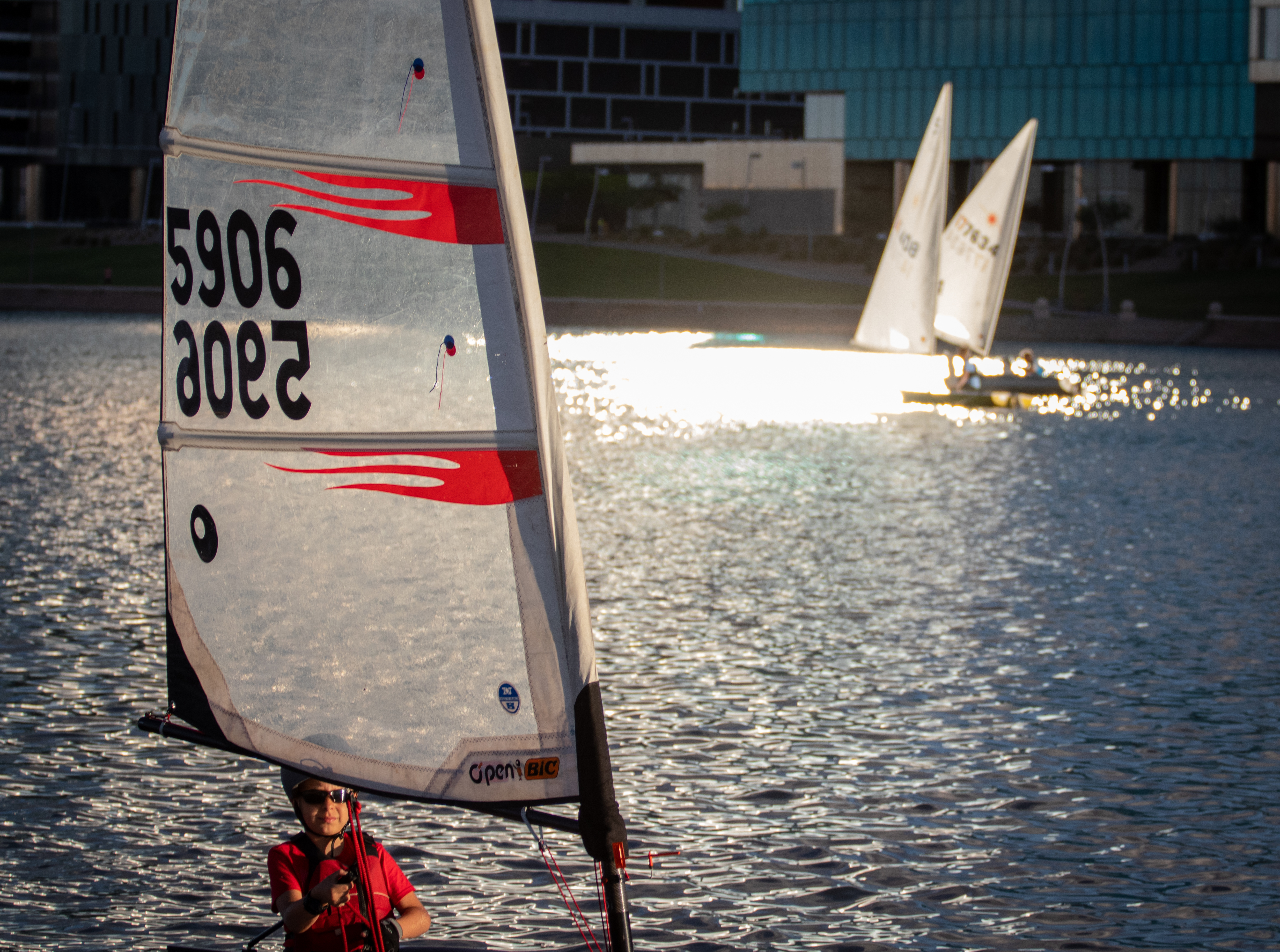 Sailing afternoon on Tempe Town Lake. 